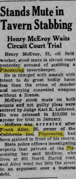 California Inn - Dec 30 1952 Article